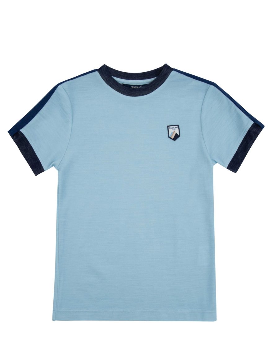 Bilde av WoolLand Vesterålen T-shirt kids  LightSky